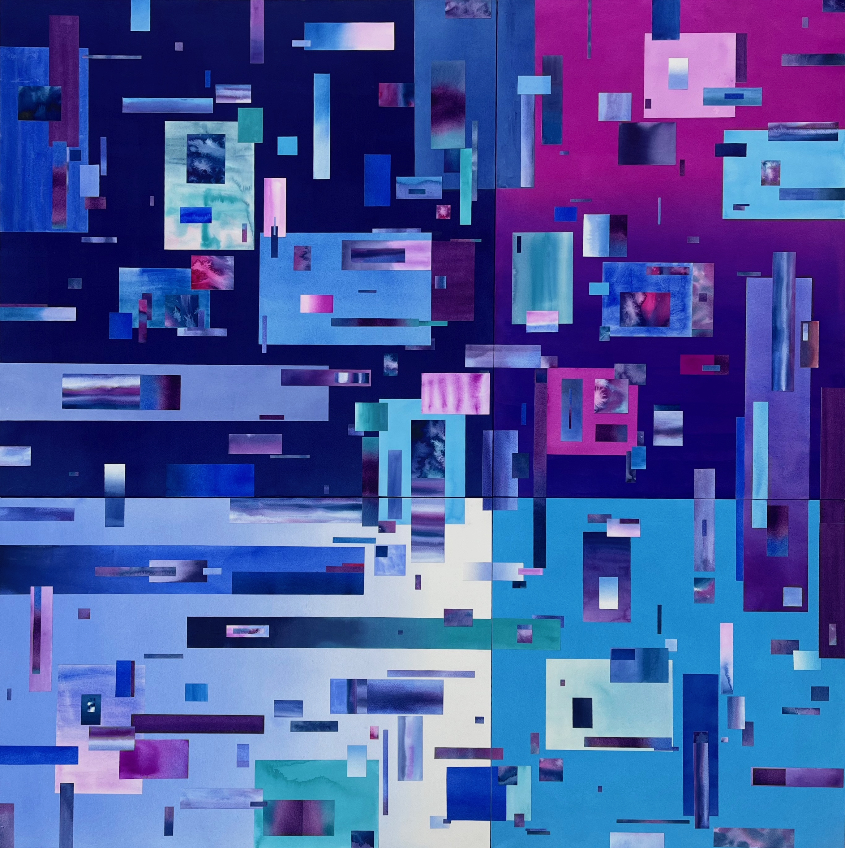 邊界之外的風景-漂浮。海平面