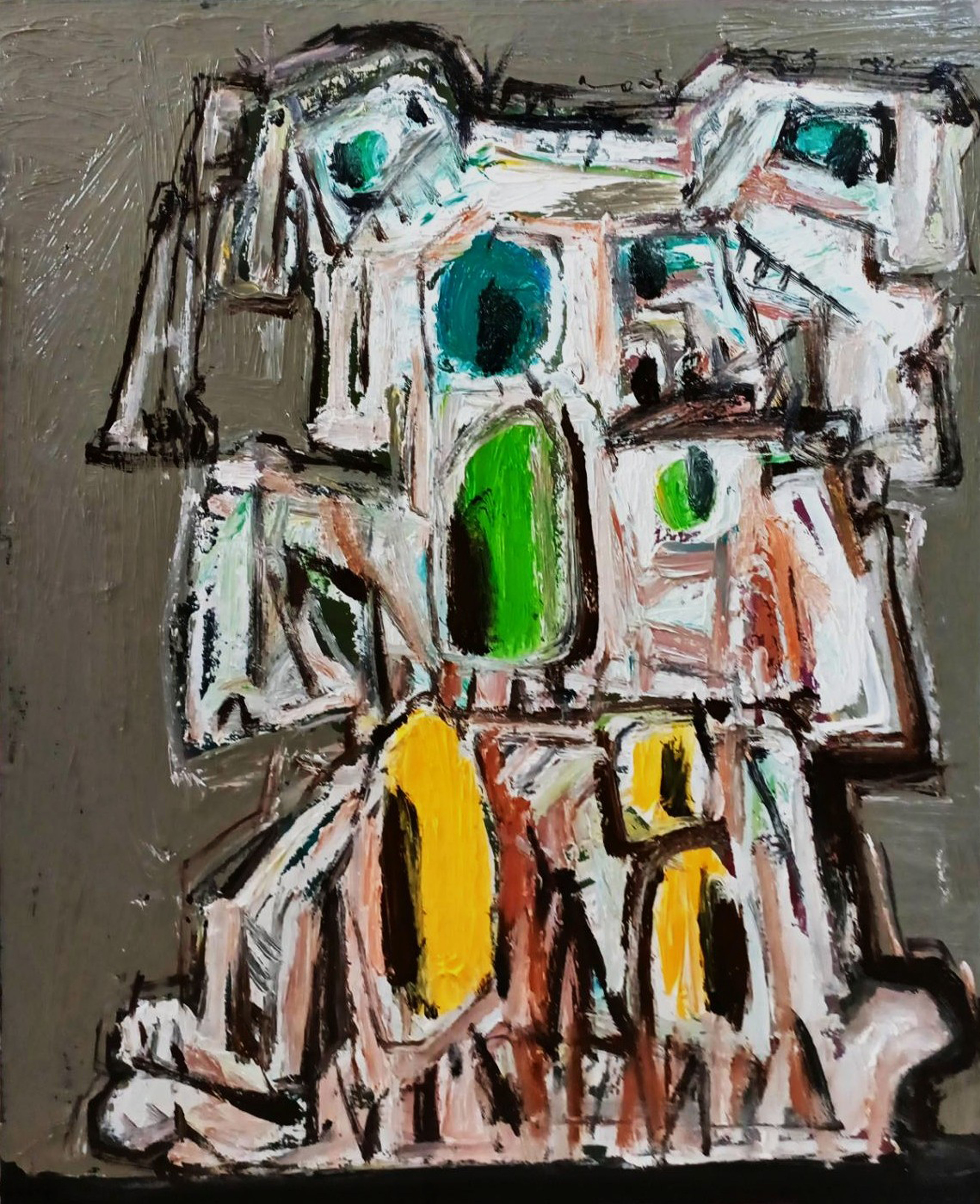 8-2李坤德&nbsp;當我們同在一起&nbsp;油彩91x72.5cm&nbsp;2025