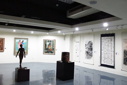 A display of artworks