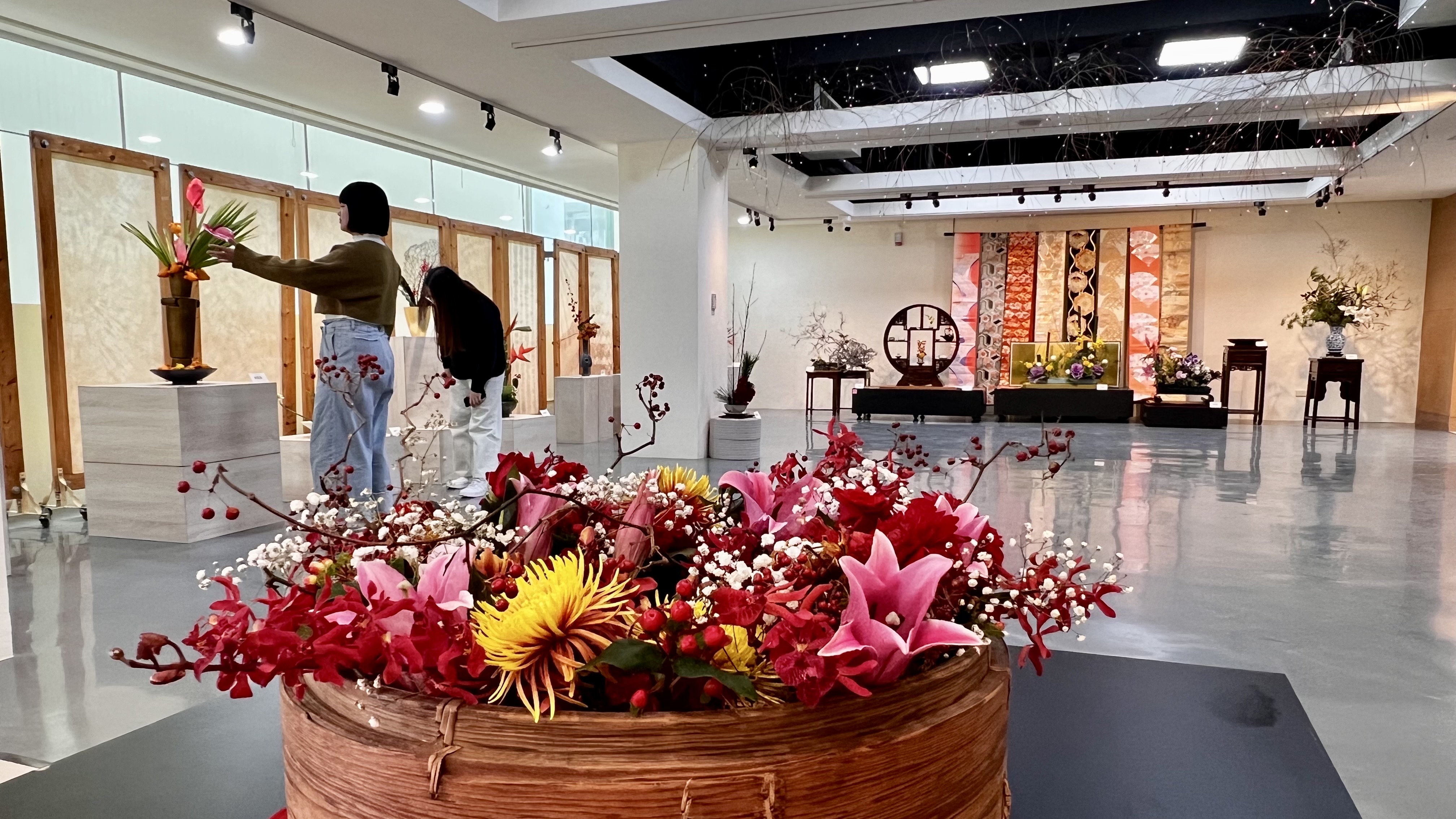 和風花影再現新營&nbsp;日本小原流插花展睽違30年登場